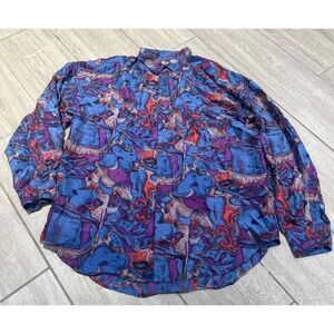 Vintage Impact Large‎ Silk Blouse